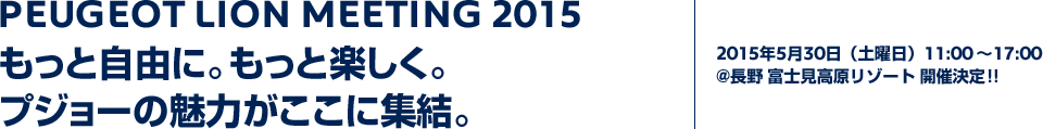 PEUGEOT LION MEETING 2015