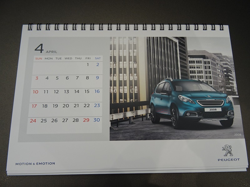 2016年　卓上カレンダー