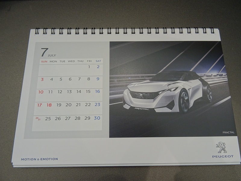 2016年　卓上カレンダー