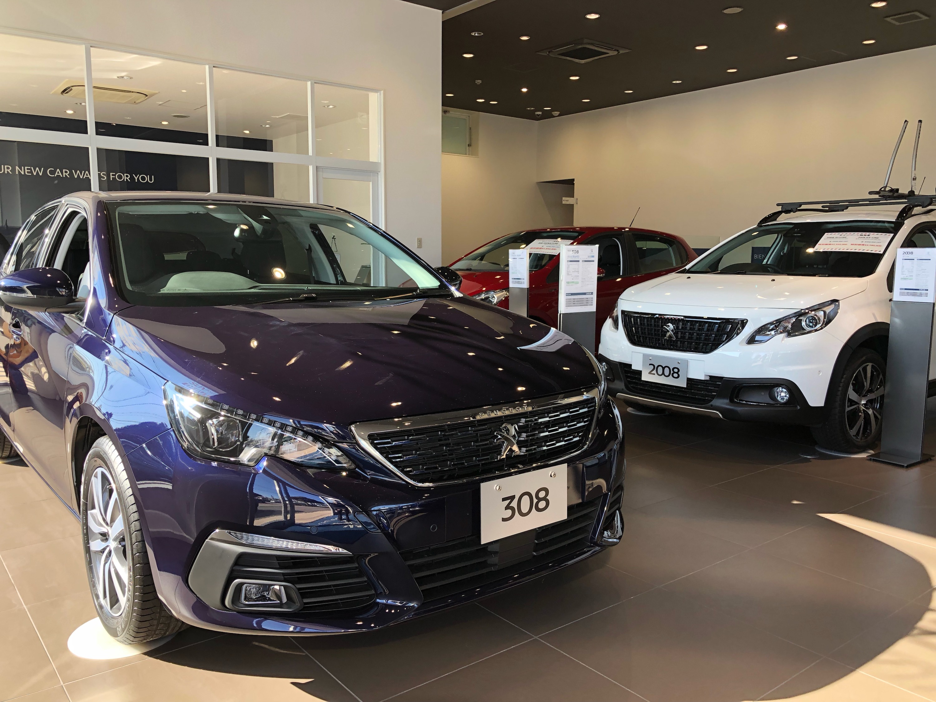 展示車入れ替え