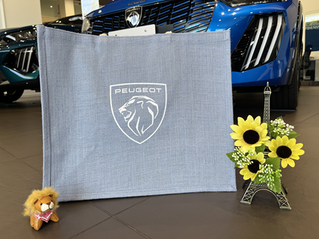 Peugeotオリジナルジュートスクエアトート