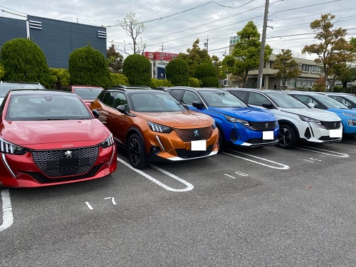 とある日の駐車場