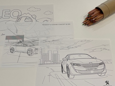 PEUGEOT 塗り絵